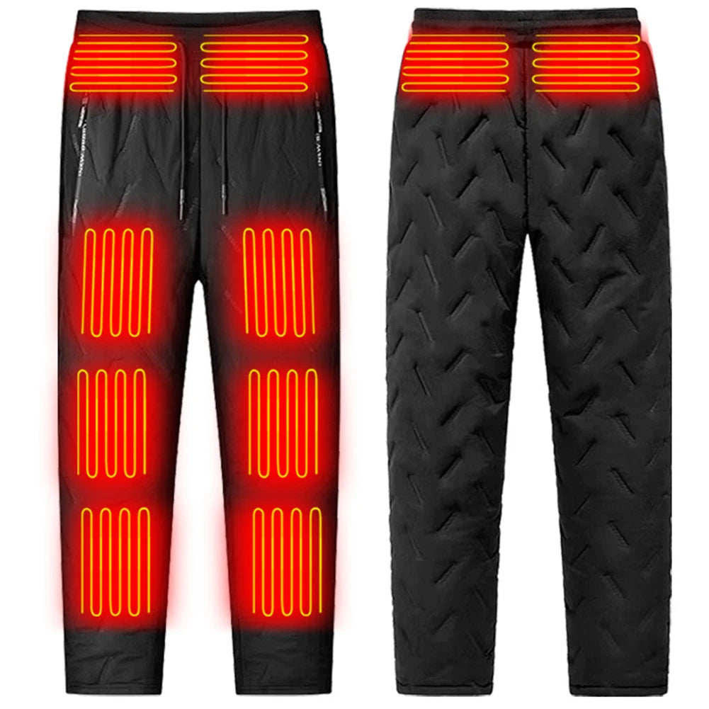 10-Zone Thermal Bottom Heated Pants USB-Heated Trousers Men Pants | Chuzko.com