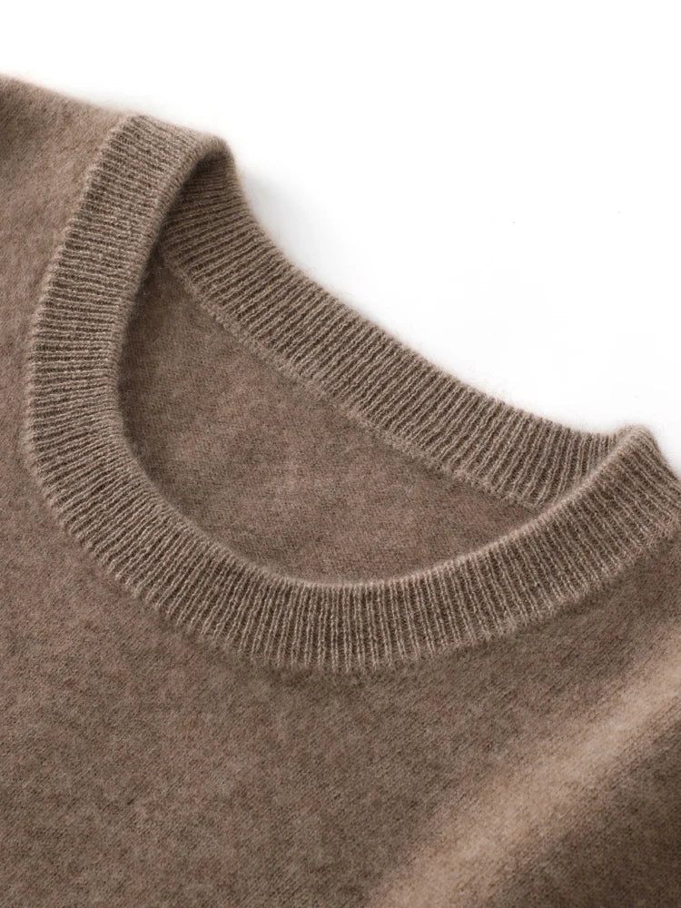 Classic Crew Neck Cashmere Sweater - Wool Jumper Men Sweaters | Chuzko.com