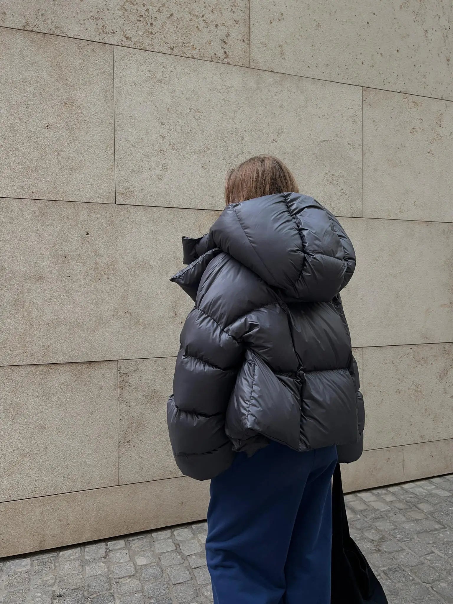 Hooded Inflated Puffer Jacket for Outdoor Winter Events Puffer | Chuzko.com