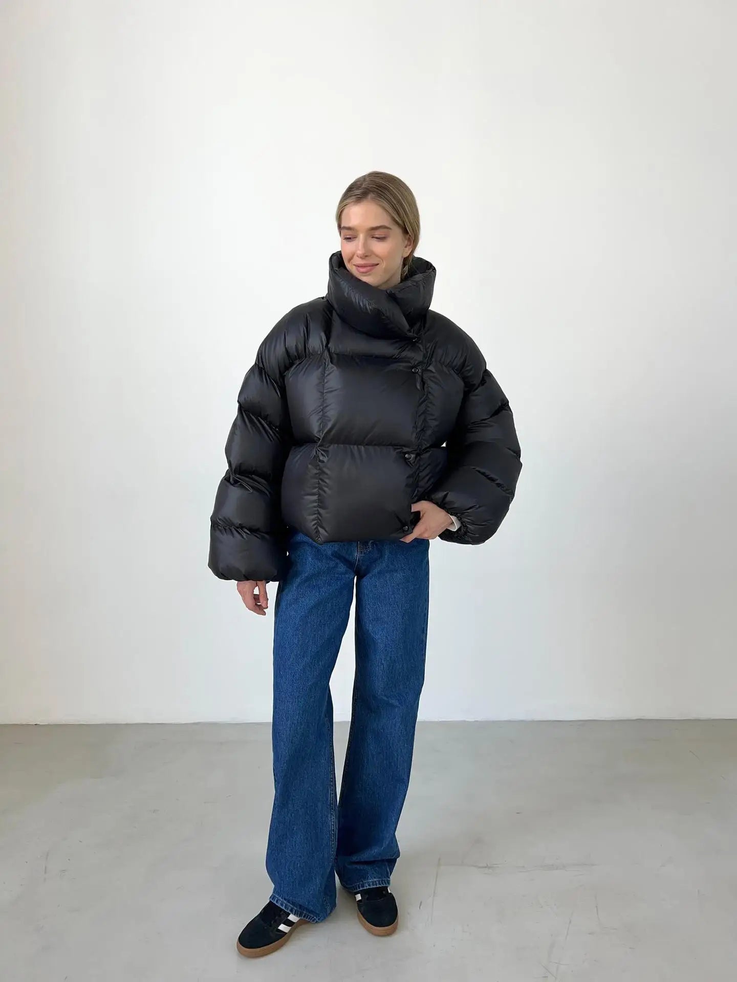 Hooded Inflated Puffer Jacket for Outdoor Winter Events Puffer | Chuzko.com