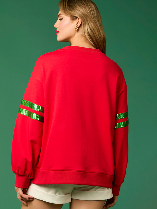 Christmas Elf Sparkle Sweatshirt for Women Sweatshirts | Chuzko.com