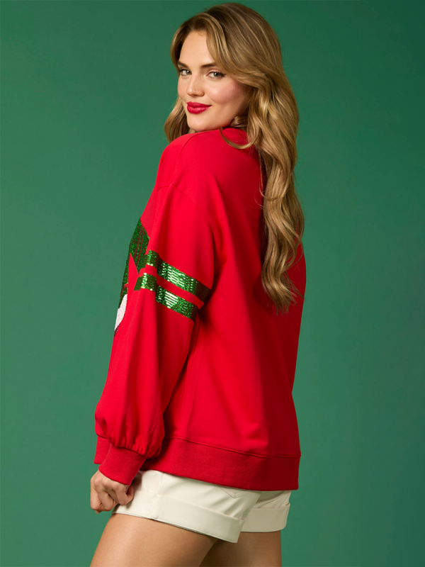 Christmas Elf Sparkle Sweatshirt for Women Sweatshirts | Chuzko.com