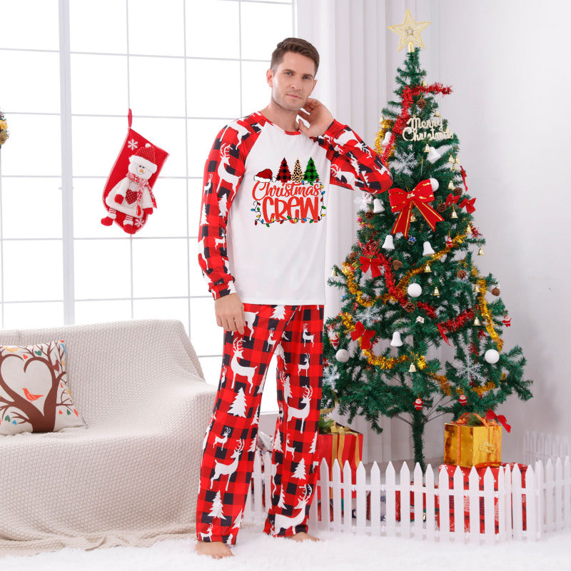 Men's Christmas Pajama Set Reindeer Holiday Loungewear Xmas | Chuzko.com