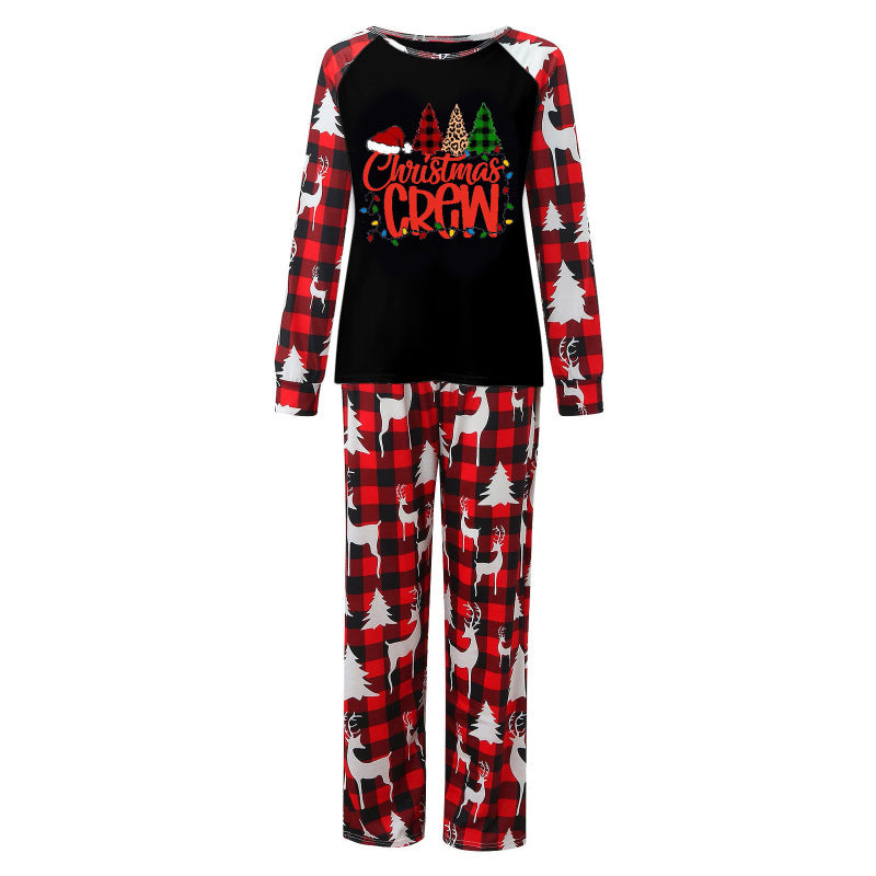 Reindeer Christmas Pajamas Set Holiday Loungewear for Women Xmas | Chuzko.com