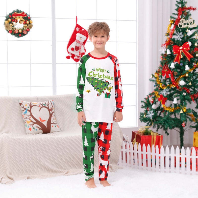 Christmas Tree PJs for Kids Holiday Sleep Set	