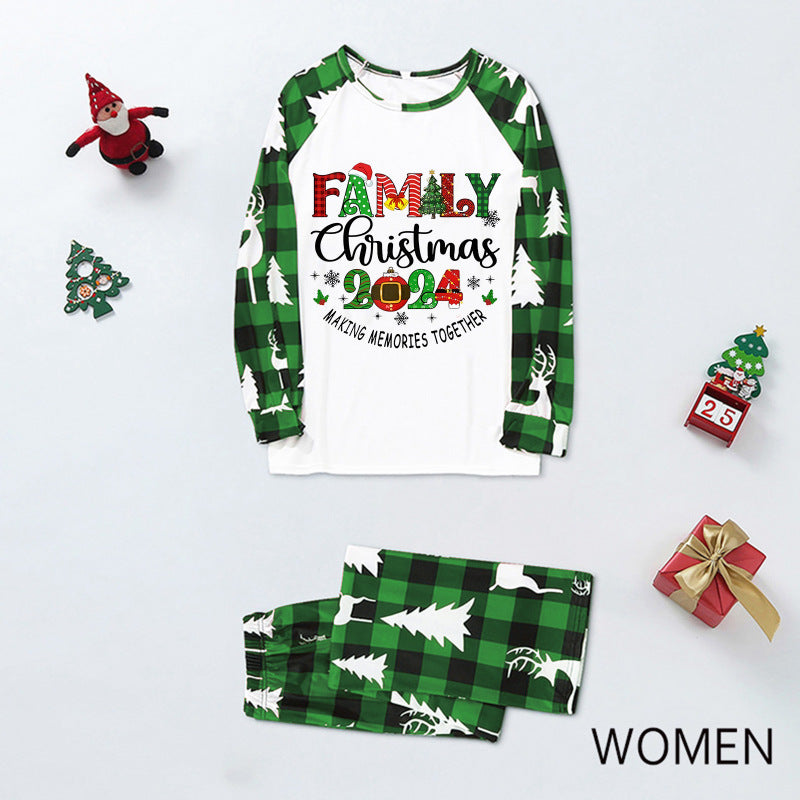 Christmas Moose Pajama Set Women's PJs 2024 Family Pajamas Family | Chuzko.com