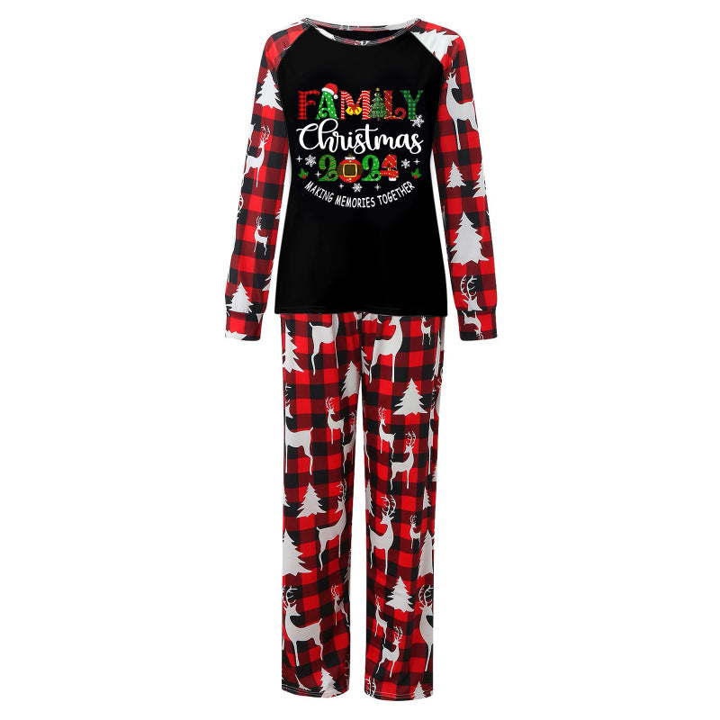 Christmas Moose Pajama Set Women's PJs 2024 Family Pajamas Family | Chuzko.com