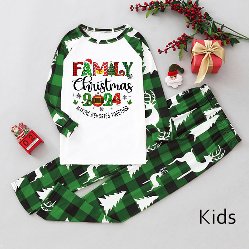 Festive Kids' Christmas PJ Set 2024 Family Pajamas Xmas Pajamas | Chuzko.com