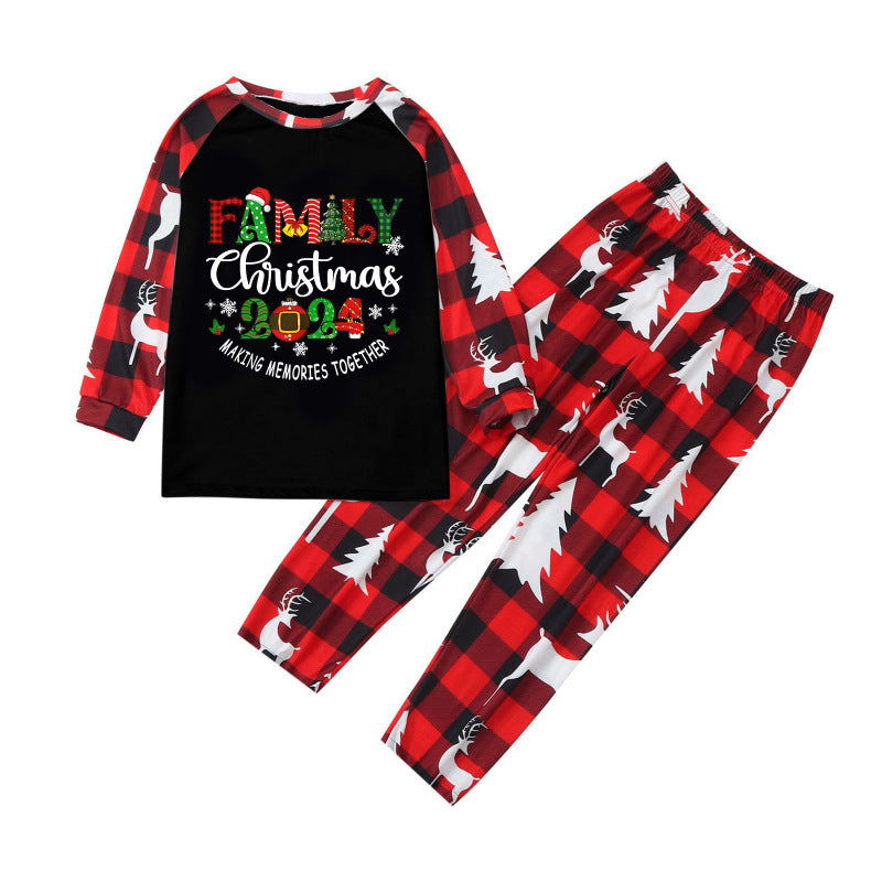 Festive Kids' Christmas PJ Set 2024 Family Pajamas Xmas Pajamas | Chuzko.com