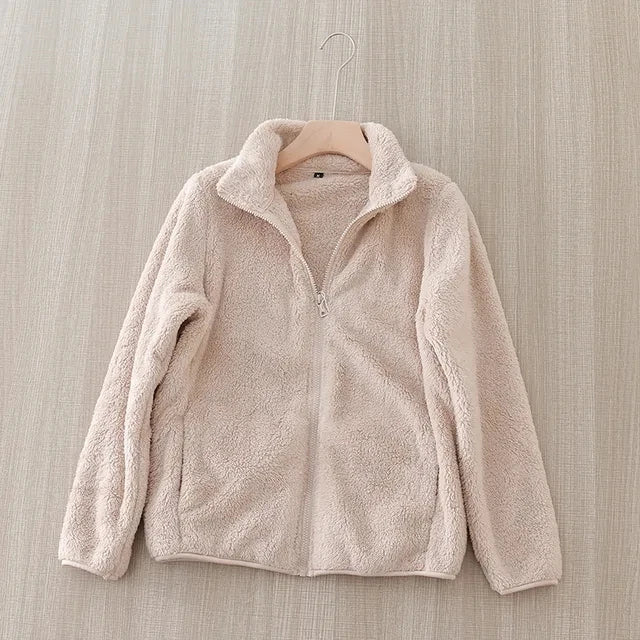 Plush Polar Fleece Zip-Up Jacket for Women Jackets | Chuzko.com