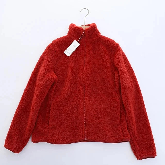 Plush Polar Fleece Zip-Up Jacket for Women Jackets | Chuzko.com