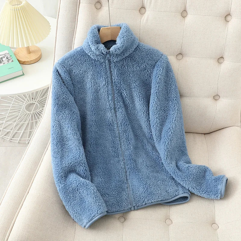 Plush Polar Fleece Zip-Up Jacket for Women Jackets | Chuzko.com