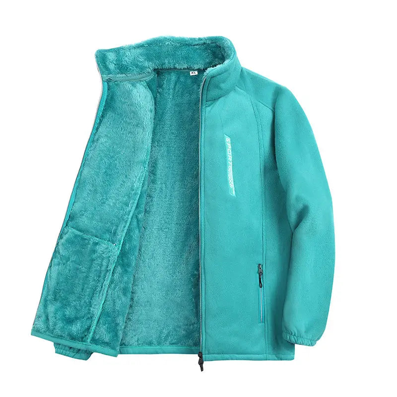 Women's Plush Polar Fleece Winter Jacket	