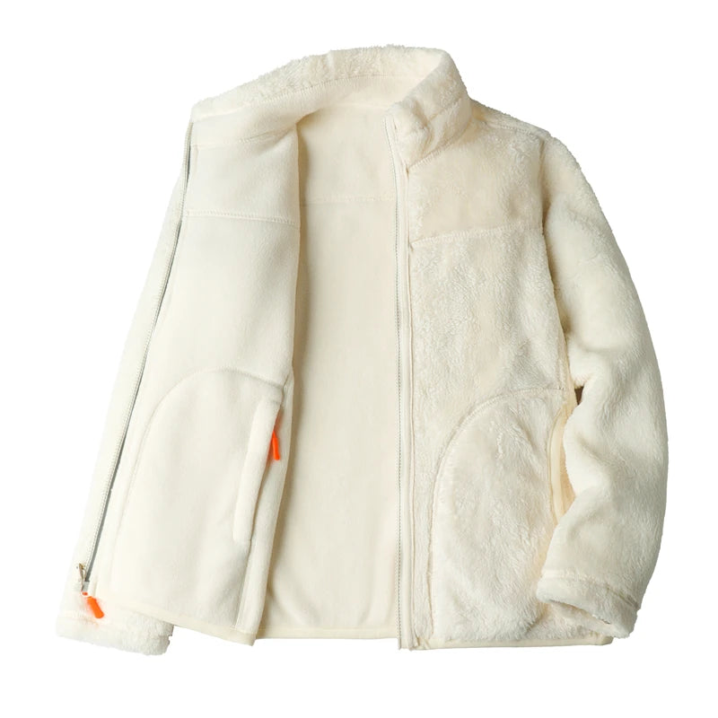 Women's Dual-Sided Plush Fleece Winter Jacket	