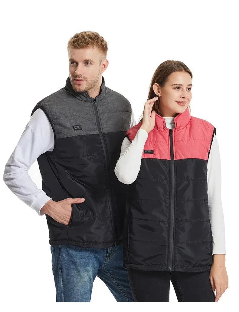 USB 21 Heating Zones Vest Winter Outerwear Vests | Chuzko.com