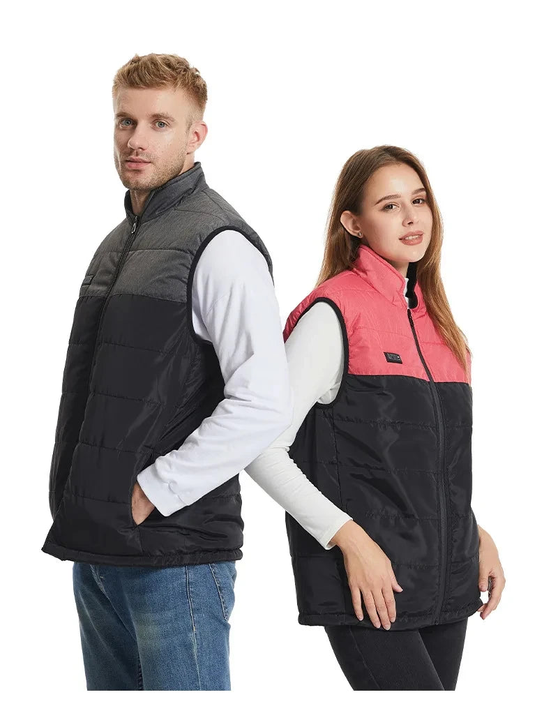 USB 21 Heating Zones Vest Winter Outerwear Vests | Chuzko.com