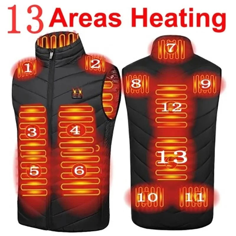 Heat On-Demand Waistcoat  USB Advanced Multi-Zone Heating Vest | Chuzko.com