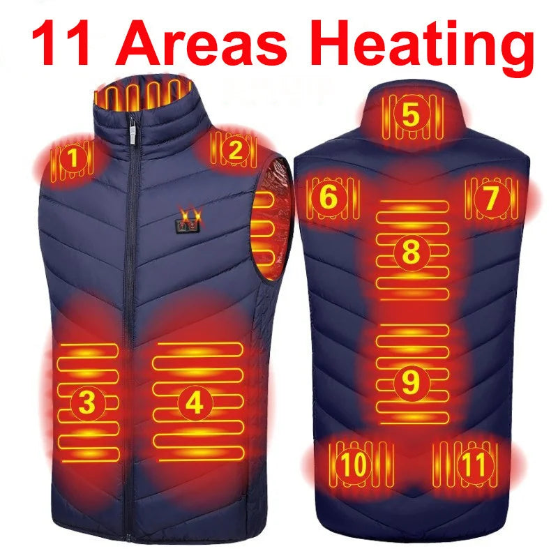 Heat On-Demand Waistcoat  USB Advanced Multi-Zone Heating Vest | Chuzko.com