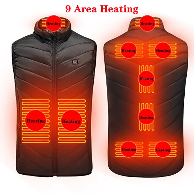 Heat On-Demand Waistcoat  USB Advanced Multi-Zone Heating Vest | Chuzko.com