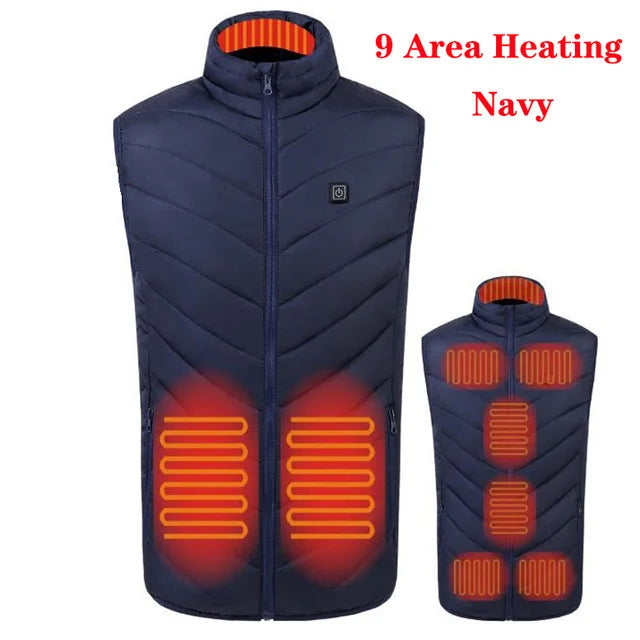 Heat On-Demand Waistcoat  USB Advanced Multi-Zone Heating Vest | Chuzko.com