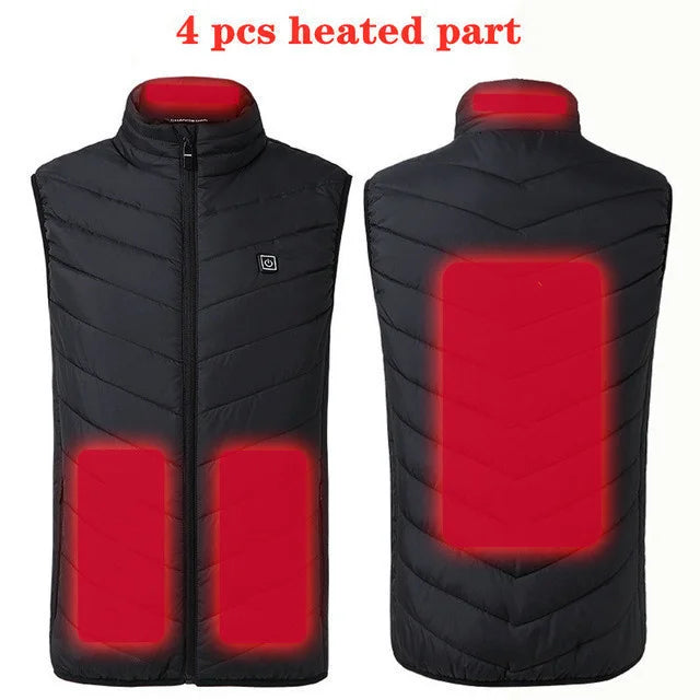 Heat On-Demand Waistcoat  USB Advanced Multi-Zone Heating Vest | Chuzko.com