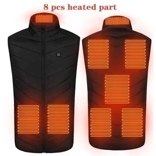 Heat On-Demand Waistcoat  USB Advanced Multi-Zone Heating Vest | Chuzko.com