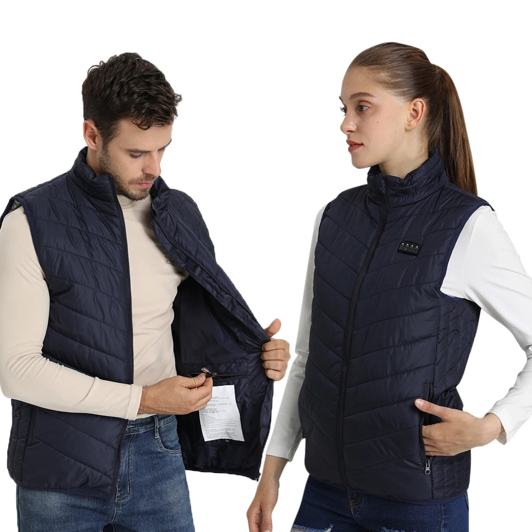 Heat On-Demand Waistcoat  USB Advanced Multi-Zone Heating Vest | Chuzko.com