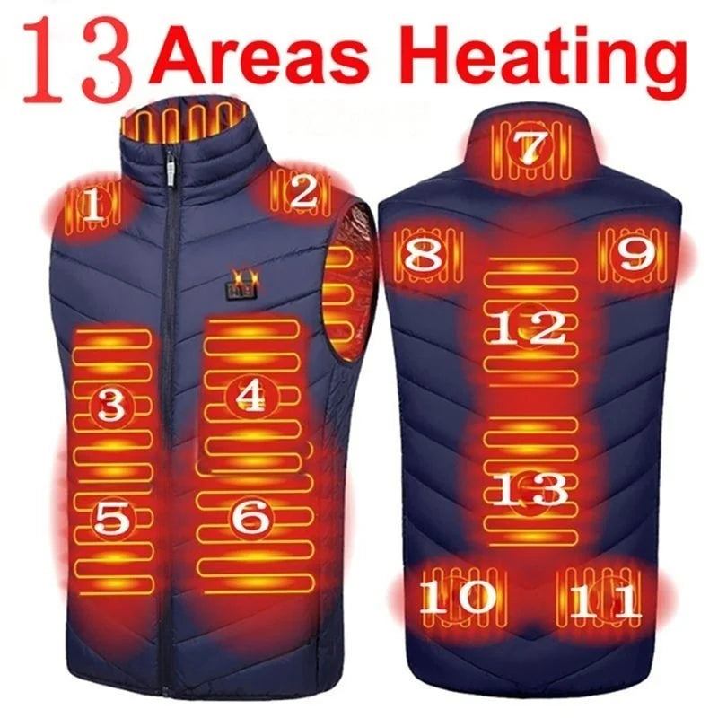 Heat On-Demand Waistcoat  USB Advanced Multi-Zone Heating Vest | Chuzko.com