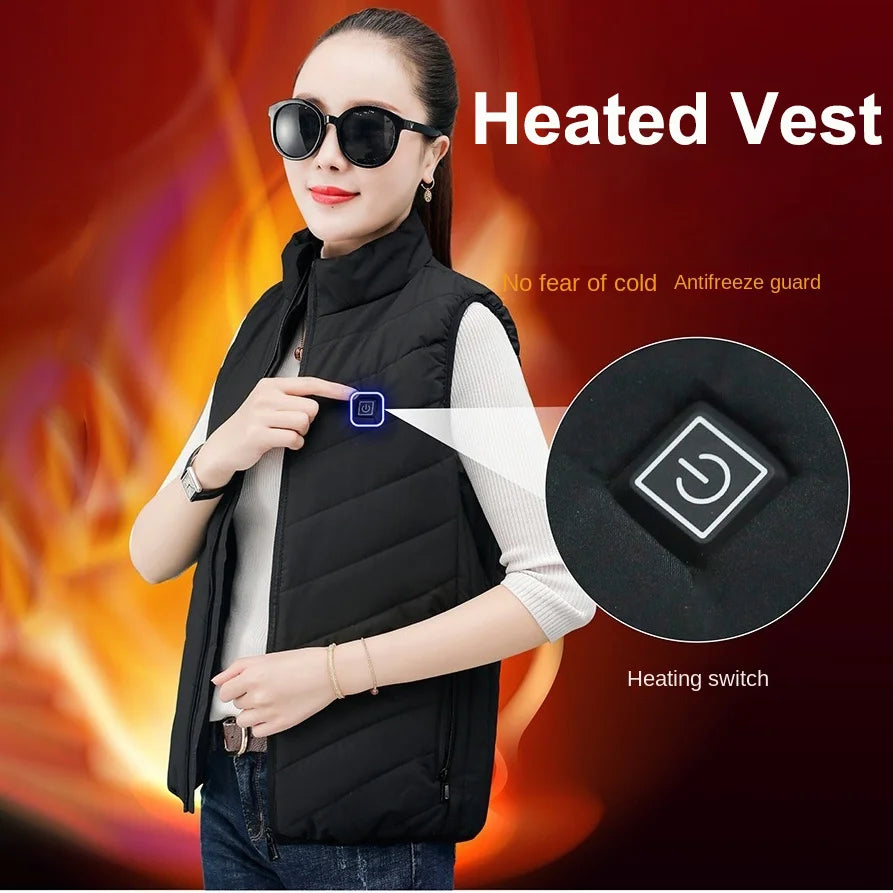 Heat On-Demand Waistcoat  USB Advanced Multi-Zone Heating Vest | Chuzko.com