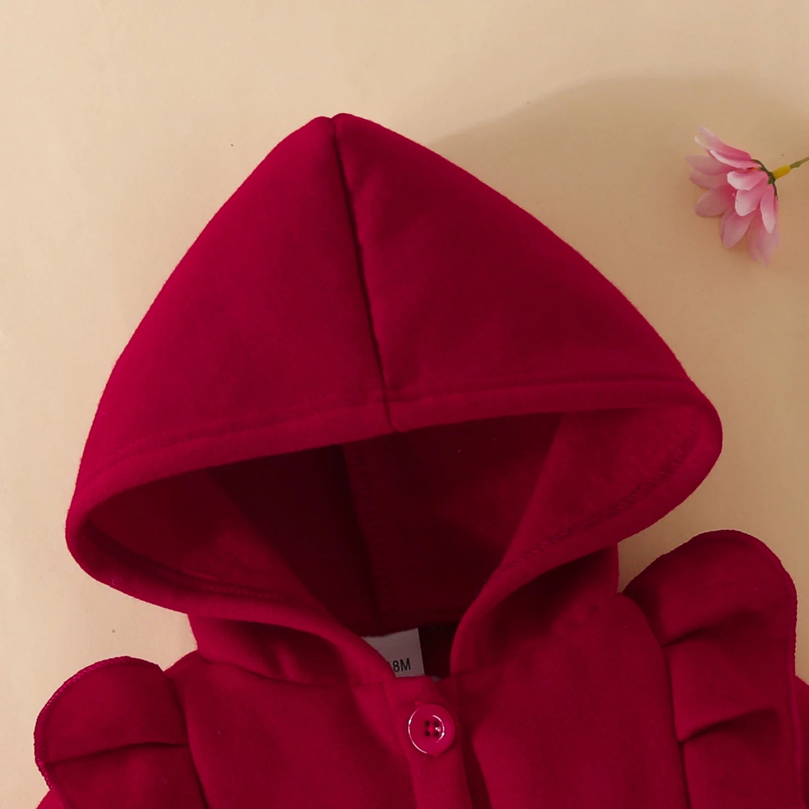 Hooded Ruffle Coat Baby Girl’s Fleece Outerwear Baby Coats | Chuzko.com