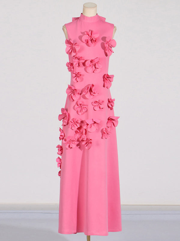 Elegant Floral Applique Gown Guest Dress for Weddings Elegant