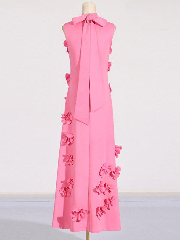 Elegant Floral Applique Gown Guest Dress for Weddings Elegant