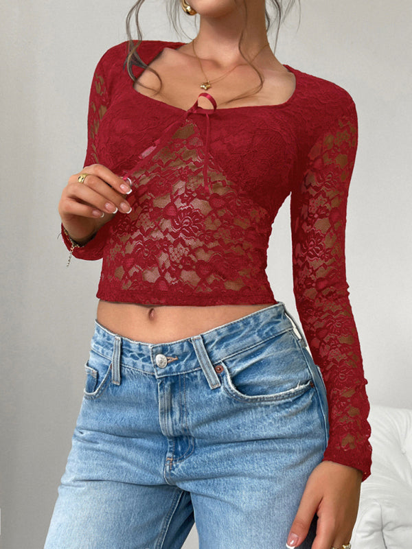 Victorian Floral Lace Top Lace Tops