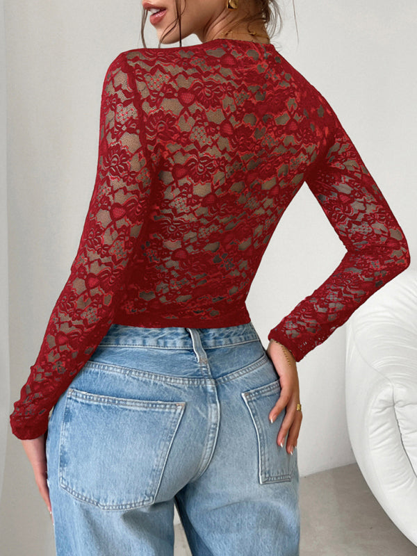 Victorian Floral Lace Top Lace Tops