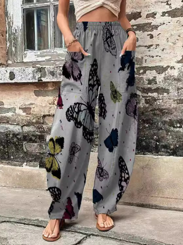 Vibrant Boho Harem Pants for Yoga & Casual Wear Summer Pants