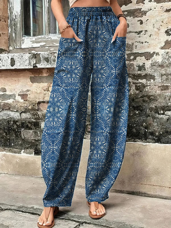 Vibrant Boho Harem Pants for Yoga & Casual Wear Summer Pants