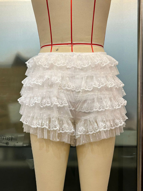 Bloomers for Women Victorian-Inspired Ruffle Shorts for Boudoir