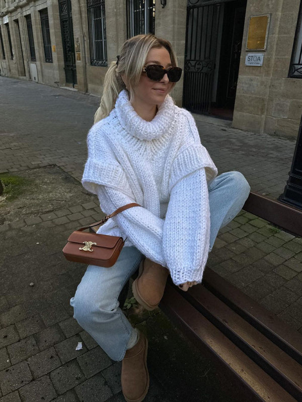 Winter Chunky Cozy Knit Sweater | Turtleneck Jumper Sweaters