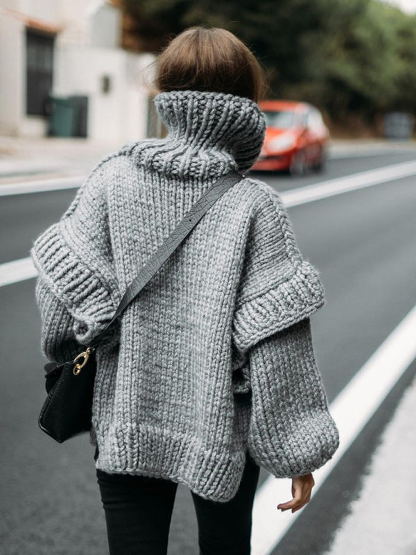 Winter Chunky Cozy Knit Sweater | Turtleneck Jumper Sweaters