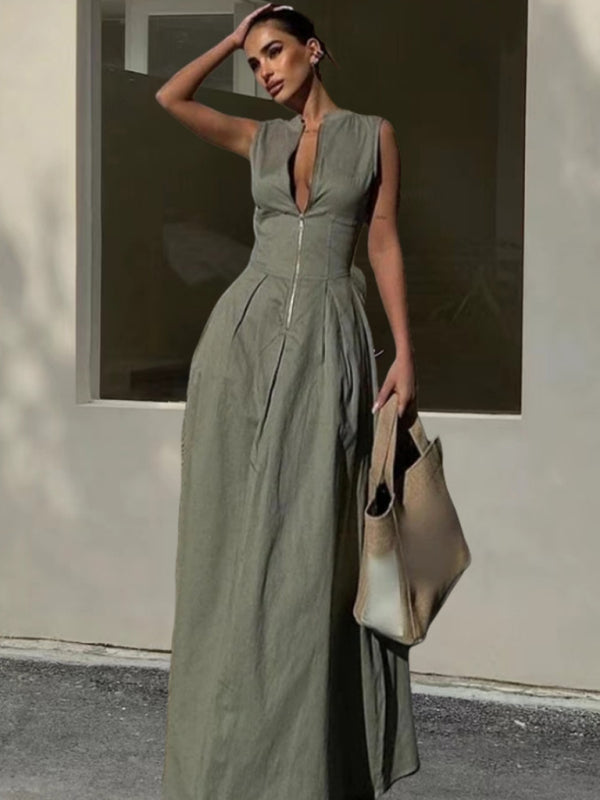 Tailored Structured Maxi Event Dress Maxi Dresses