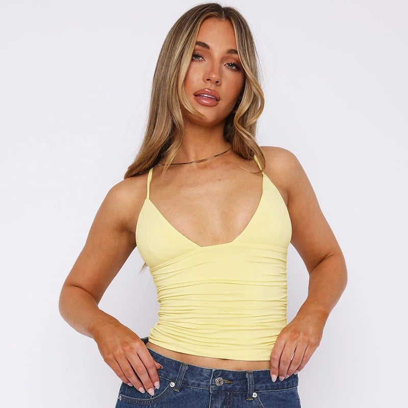 Trendy Ruched Cami Top Cami Tops