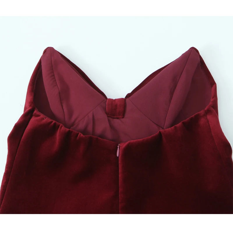 Velvet Cami with Statement Knot Sleeveless Blouse Cami Tops