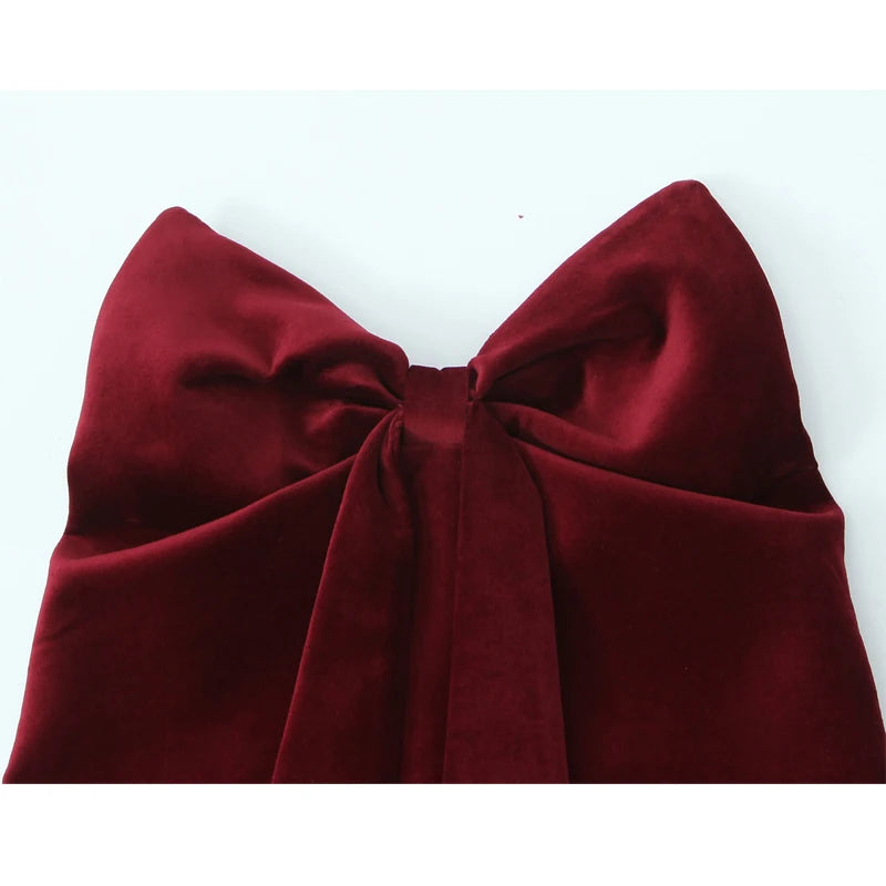 Velvet Cami with Statement Knot Sleeveless Blouse Cami Tops