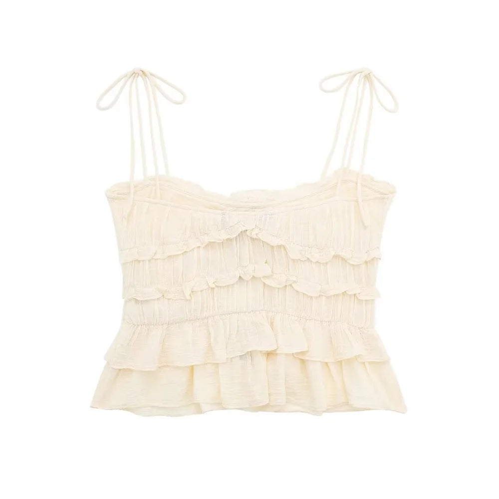 Layered Frill Cami Top - Casual to Cocktail Cami Tops