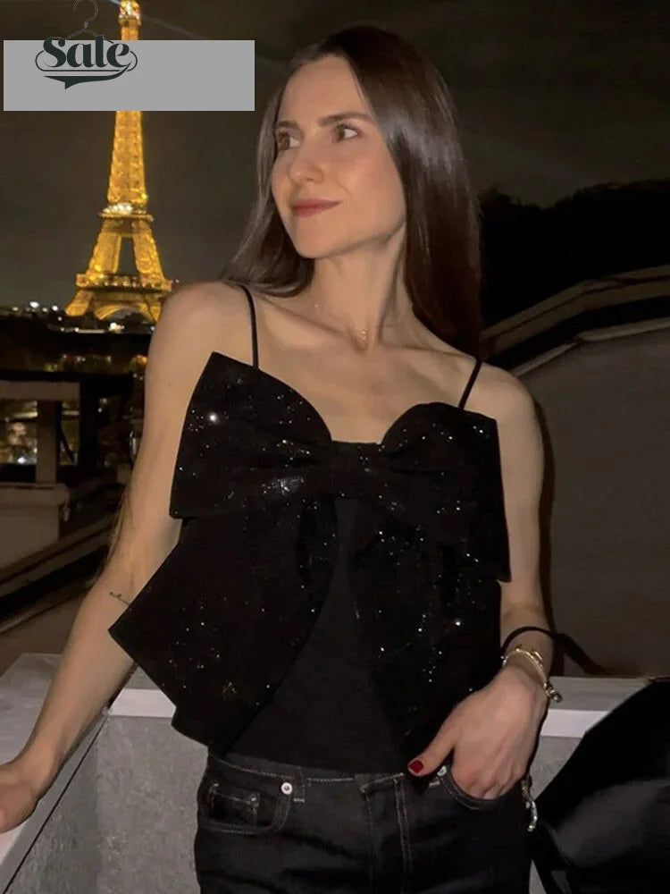 Parisian Sparkle Cami Top for Evening Glam	