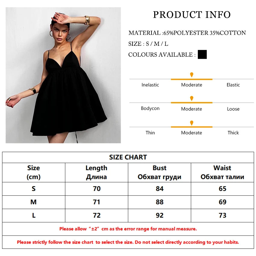 Backless Tent Dress for Summer Gatherings Tent Dresses