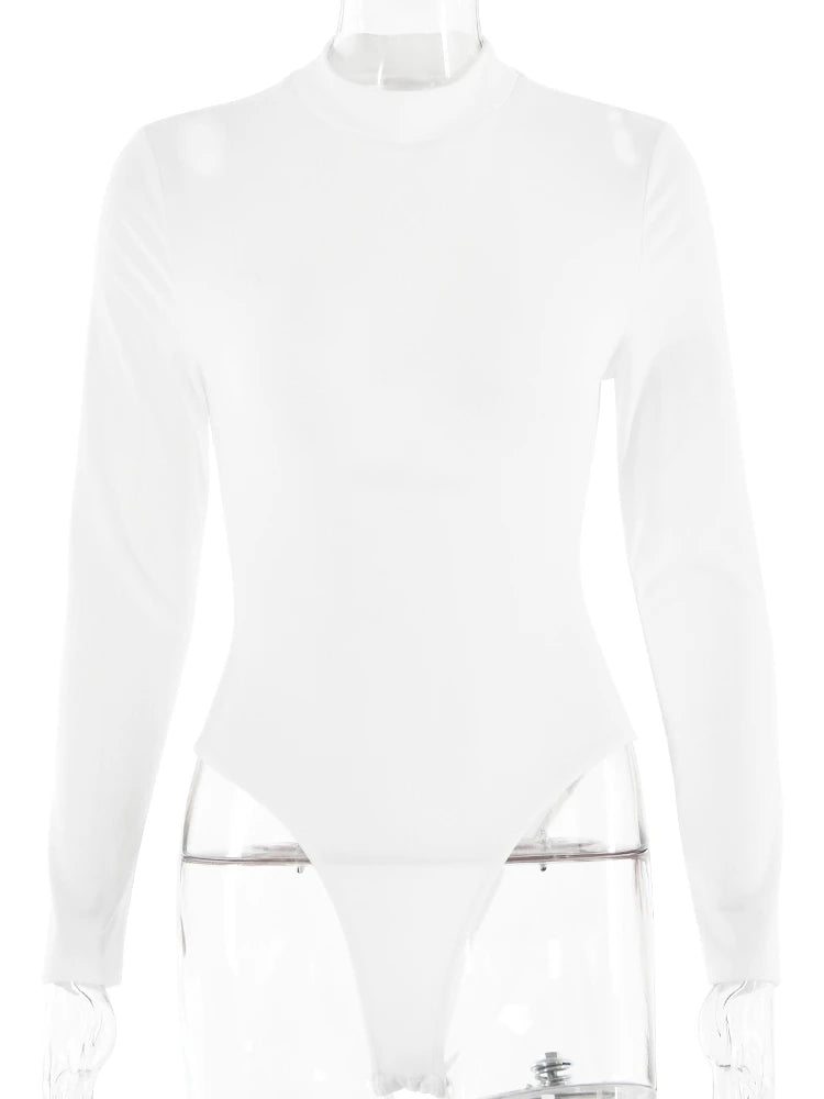 Long-Sleeve Bodysuit with Adjustable Back Bodysuits