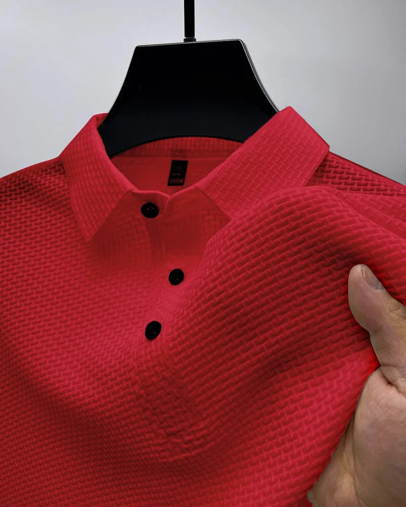 Summer Essential Shirt - Men's Textured Polo Polo Shirts