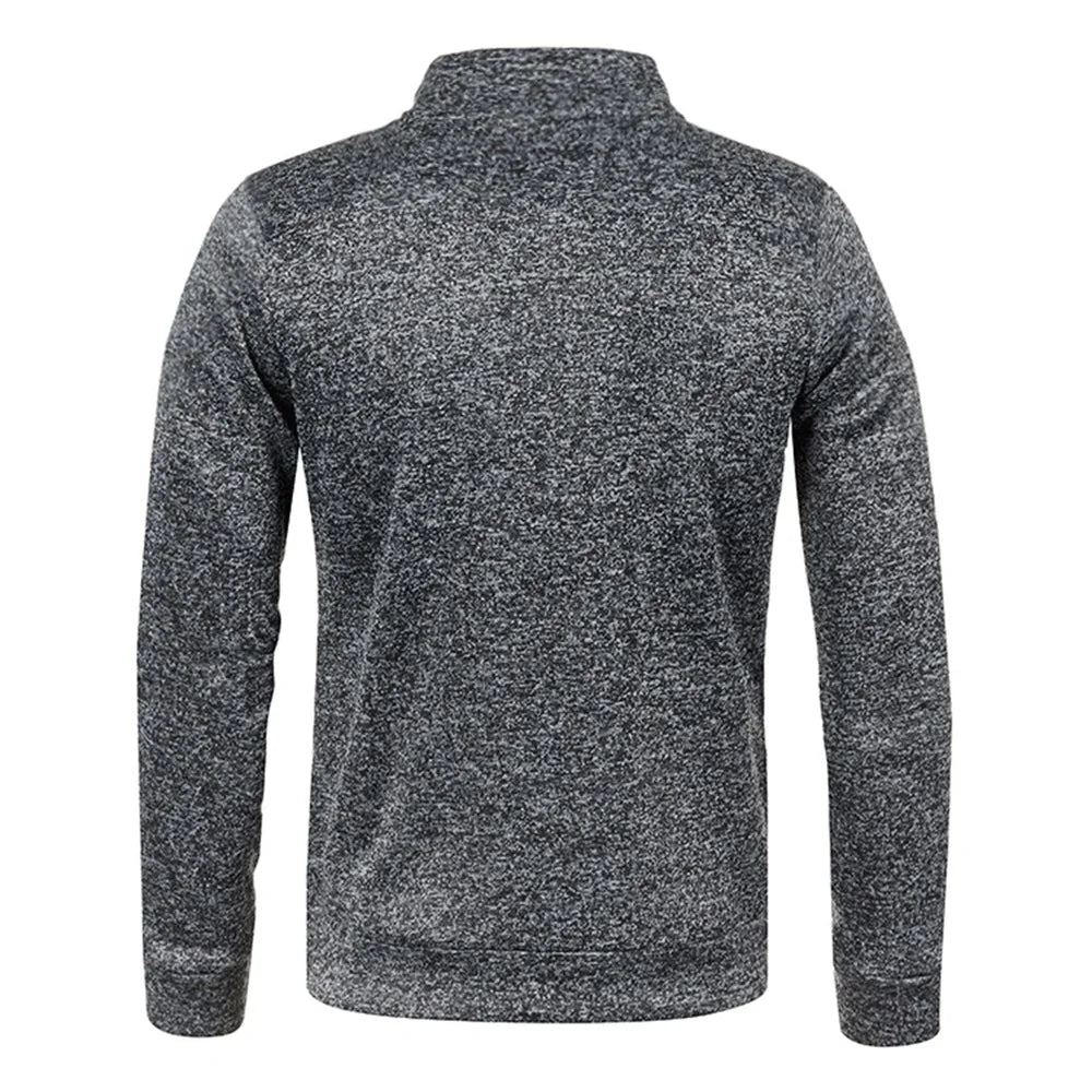 Casual Men's Half-Zip Sweatshirt in Heather Pullovers