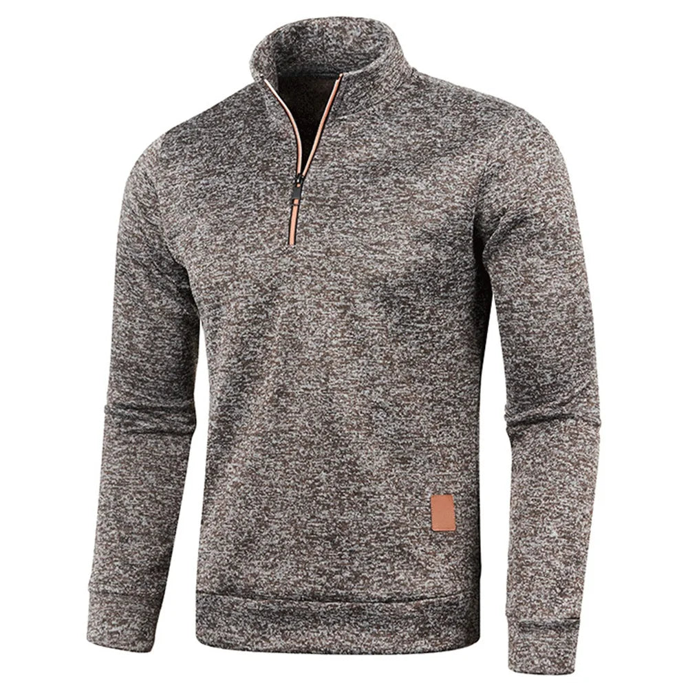 Casual Men's Half-Zip Sweatshirt in Heather Pullovers